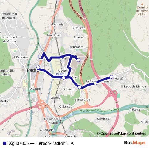 Xg807005 bus Line Map
