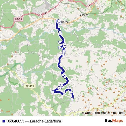 Xg848053 bus Line Map