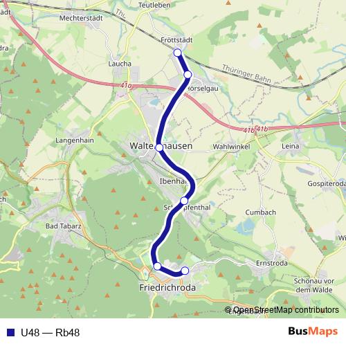 U48 rail Line Map