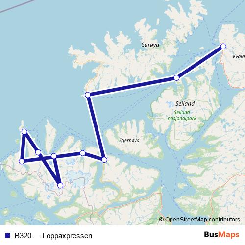 B320 ferry Line Map