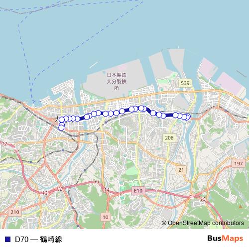 D70 bus Line Map