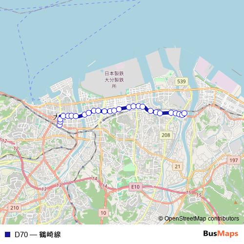 D70 bus Line Map