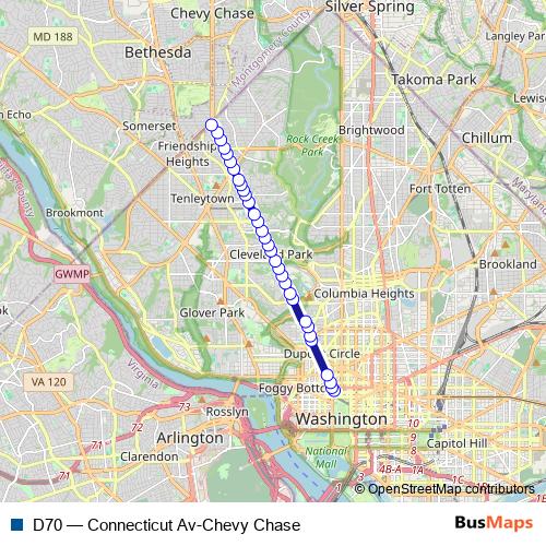D70 bus Line Map