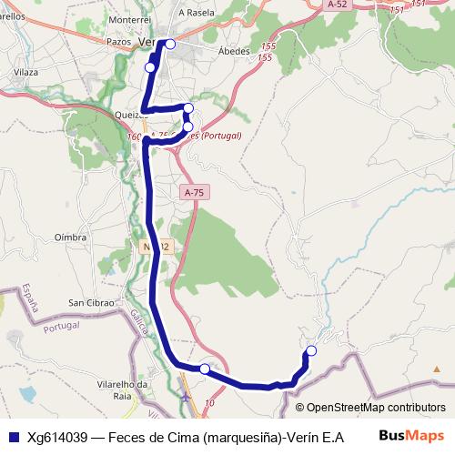 Xg614039 bus Line Map