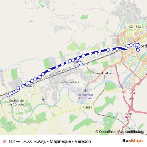 O2 bus Line Map