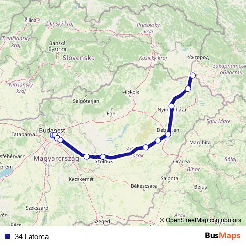 34 Latorca rail Line Map