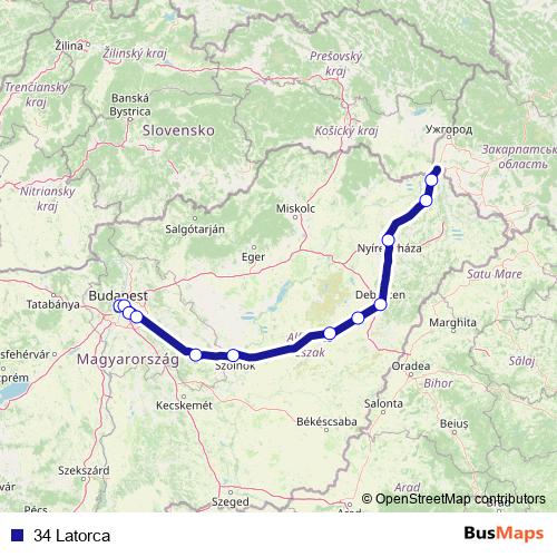 34 Latorca rail Line Map
