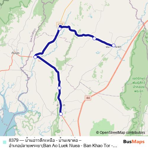 8379 bus Line Map
