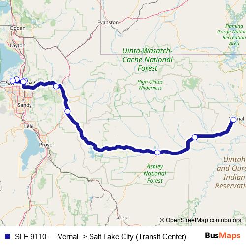 SLE 9110 bus Line Map