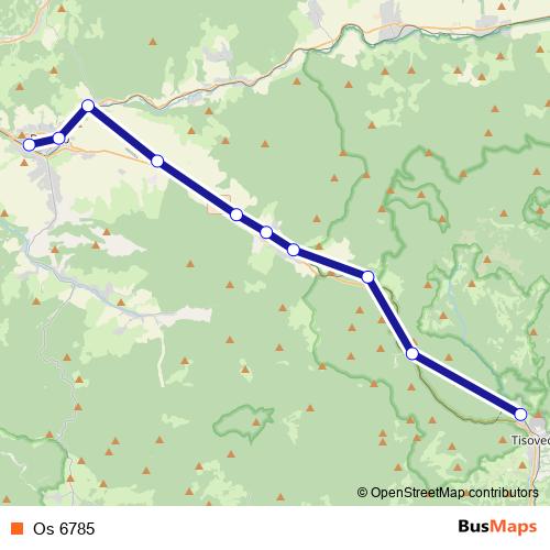 Os 6785 rail Line Map