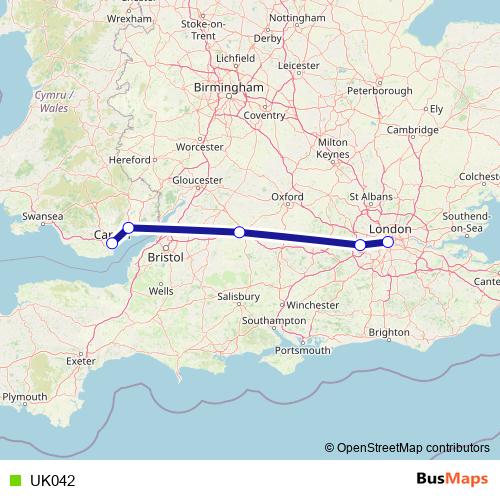 UK042 bus Line Map