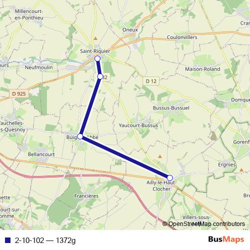 2-10-102 bus Line Map