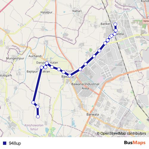 948up bus Line Map