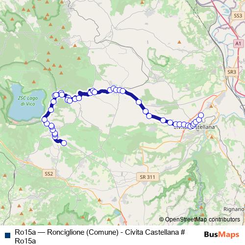 Ro15a bus Line Map