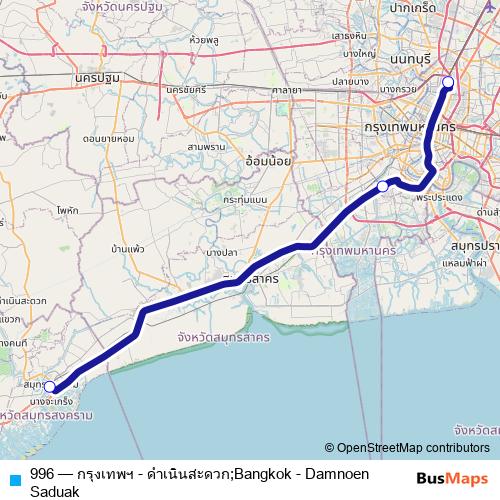 996 bus Line Map