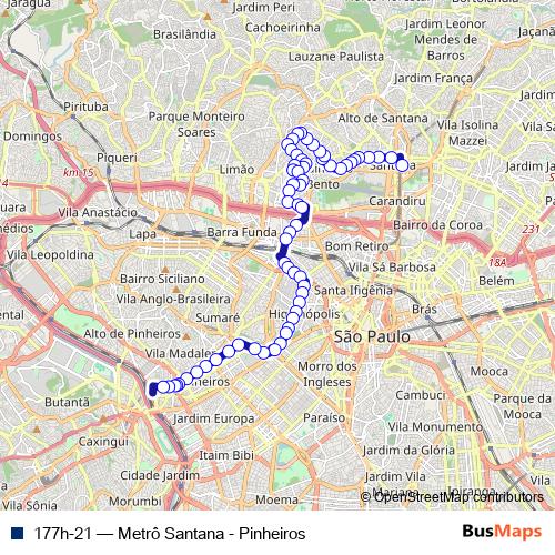 177h-21 bus Line Map