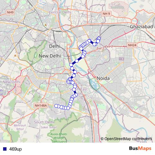 469up bus Line Map
