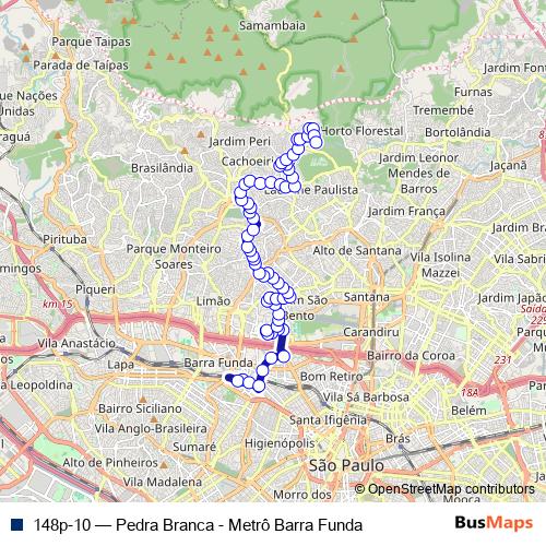 148p-10 bus Line Map