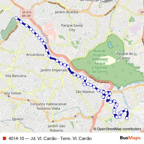 4014-10 bus Line Map