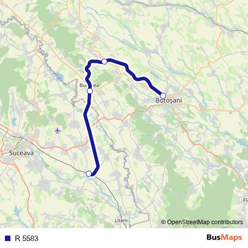 R 5583 rail Line Map