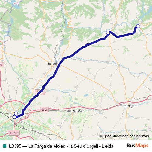 L0395 bus Line Map