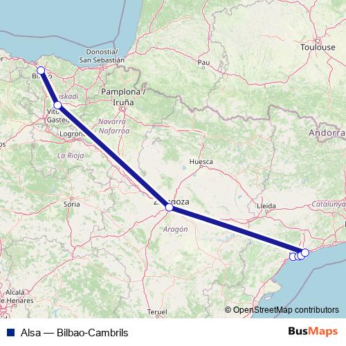 Alsa bus Line Map