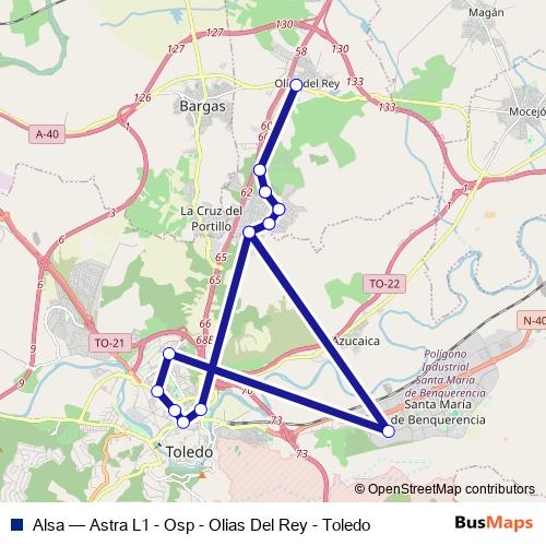 Alsa bus Line Map