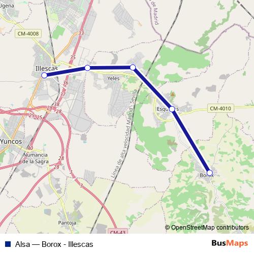 Alsa bus Line Map