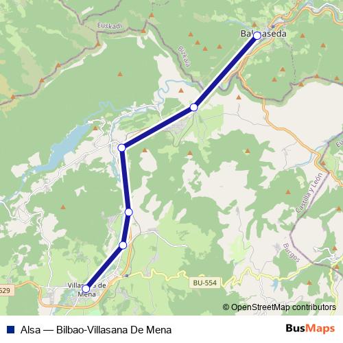 Alsa bus Line Map