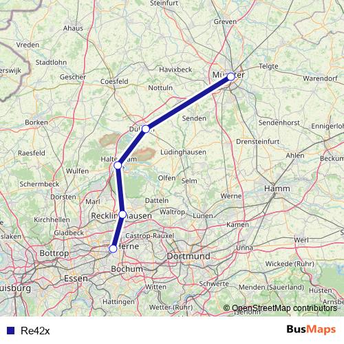 Re42x bus Line Map
