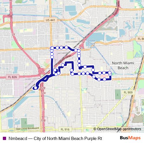 Nmbeacd bus Line Map