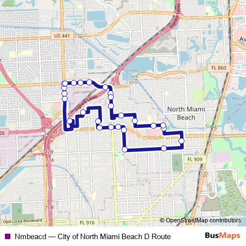 Nmbeacd bus Line Map