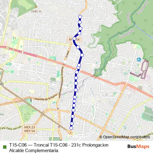 T15-C06 bus Line Map