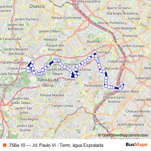 756a-10 bus Line Map