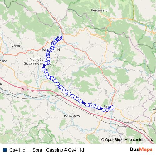Cs411d bus Line Map