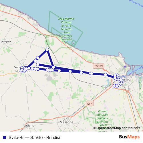 Svito-Br bus Line Map