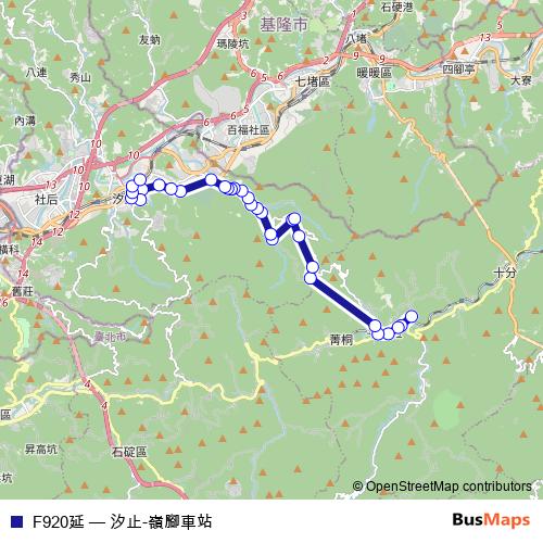 F920延 bus Line Map