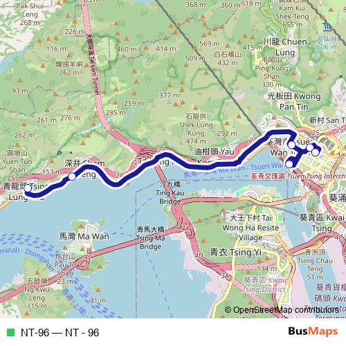 NT-96 bus Line Map