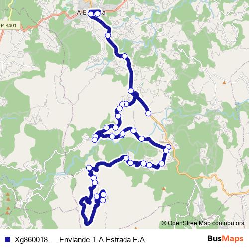 Xg860018 bus Line Map