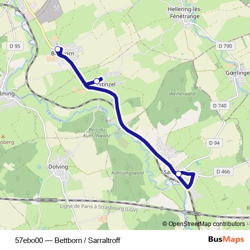 57ebo00 bus Line Map