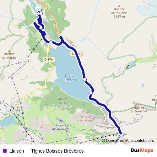 Liaison bus Line Map