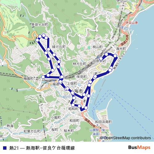熱21 bus Line Map