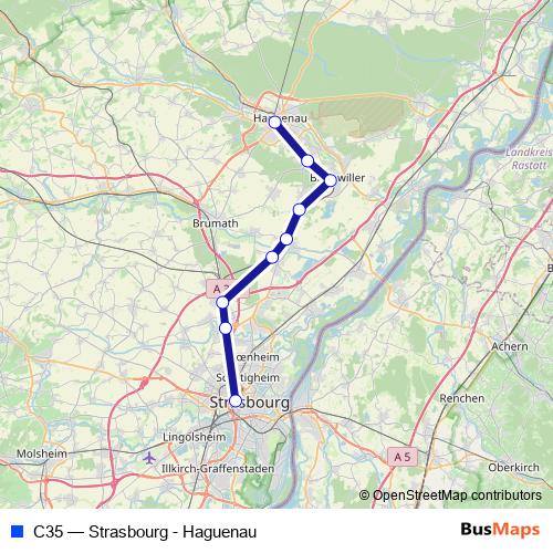 C35 rail Line Map