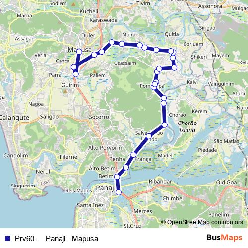 Prv60 bus Line Map