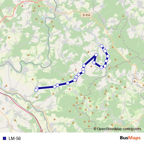 LM-56 bus Line Map