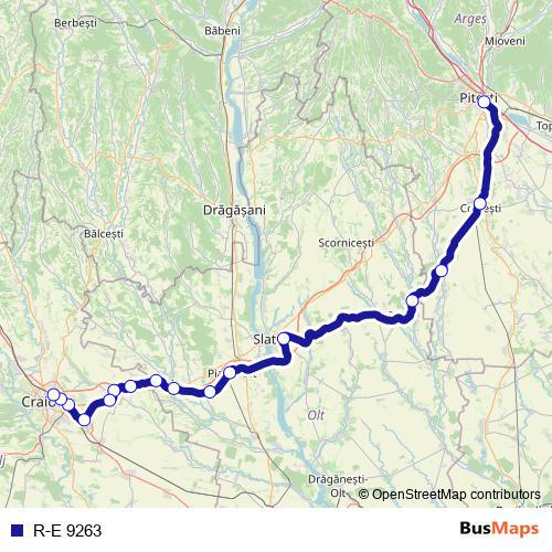 R-E 9263 rail Line Map