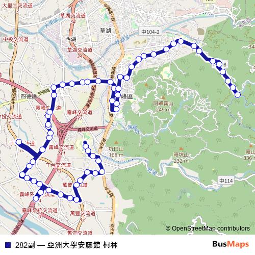 282副 bus Line Map
