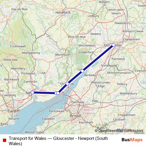 Transport for Wales rail Line Map