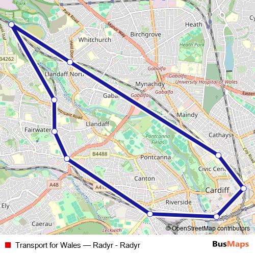 Transport for Wales rail Line Map