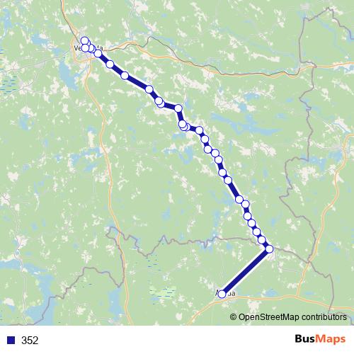 352 bus Line Map